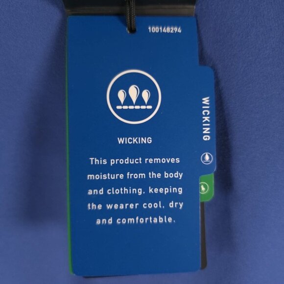 NWT RLX RALPH LAUREN Women’s Golf 1/15 Blue Long Sleeve PERFORMANCE Top XS - Picture 12 of 12